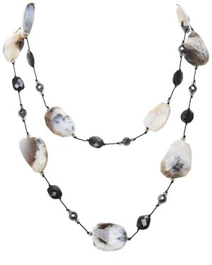 Margo Morrison Gemstone Necklace - Metallic