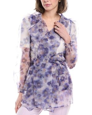 Elisabetta Franchi Organza Jacket - Purple