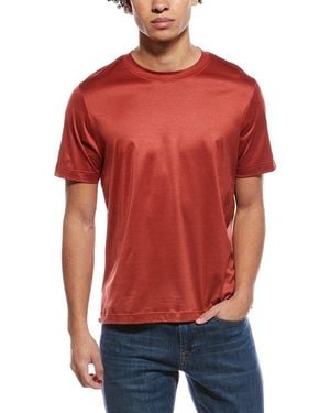 Eton Filo Di Scozia Slim Fit T-Shirt - Red
