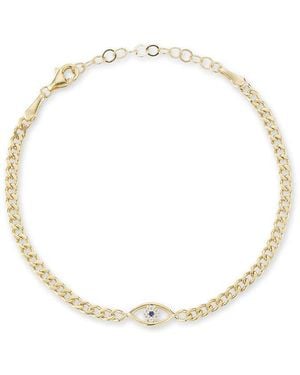 Sphera Milano 14K Over Cz Evil Eye Bracelet - Metallic