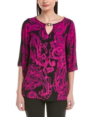Joseph Ribkoff Printed Top - Purple