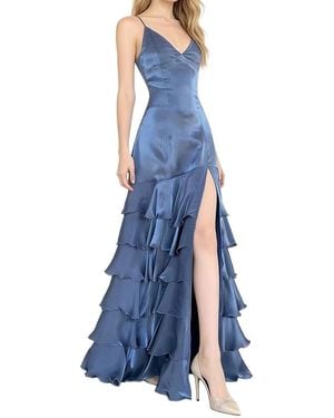Linda Charm Embellished Maxi Dress - Blue