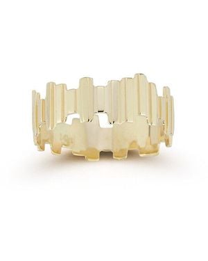 Ember Fine Jewelry 14k Thick Ribbed Band Ring - Multicolour