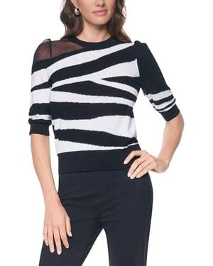 DKNY Zebra Print Sweater - Blue