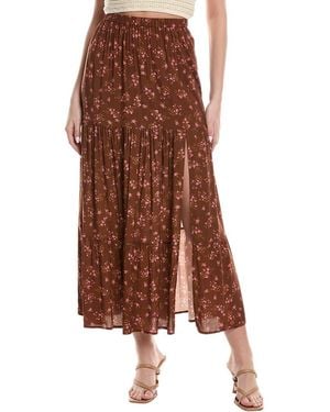 Saltwater Luxe Maxi Skirt - Brown