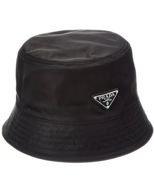 Prada Logo Bucket Hat - Black