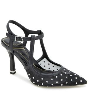 Kenneth Cole Romi Ankle Sling Fab Mesh Pump - Black