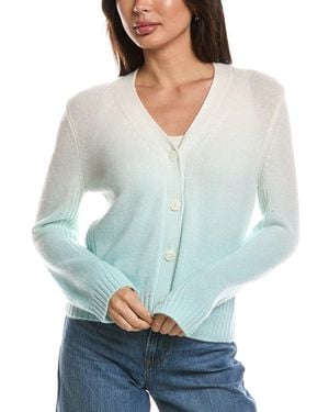 Forte Ombre V-Neck Cashmere Cardigan - Gray