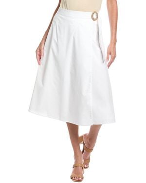 Nicole Miller Midi Skirt - White