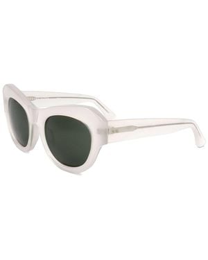 Linda Farrow Dries Van Noten By Linda Farrow Dvn99 53Mm Sunglasses - White