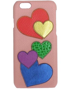 Dolce & Gabbana Leather Phone Cover - White