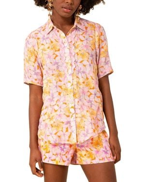 Hale Bob Taylor Linen Top - Orange