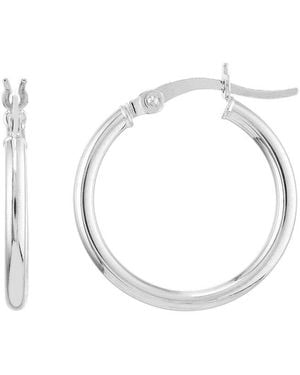 HAWLEY ST 14K Polished Earrings - White