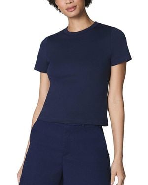 Spanx Ss Crewneck T-Shirt - Blue