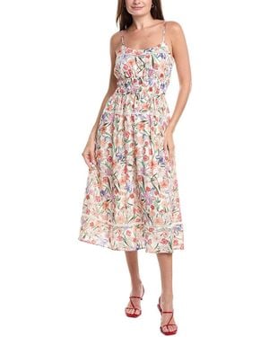 Hutch Haisley Linen-Blend Maxi Dress - Pink