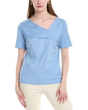 Lafayette 148 New York Twisted Top - Blue