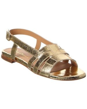 Santoni Leather Sandal - Metallic
