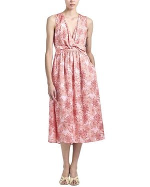 10 Crosby Derek Lam Tamara Sleeveless Midi Dress - Pink