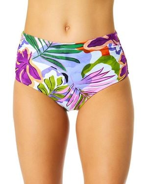 Anne Cole Convertible Shirred Bottom - Blue