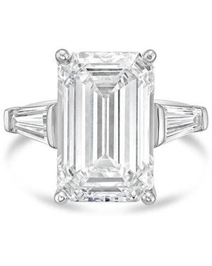 Diana M. Jewels Diana M. Platinum 8.00 Ct. Tw. Three-Stone Ring - White