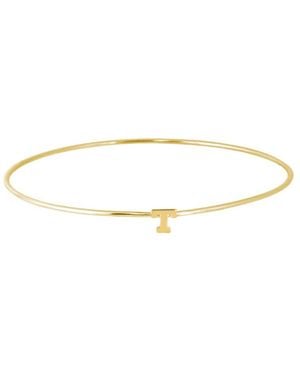 Jane Basch 14k Plated Initial Bangle (a-z) - Multicolour