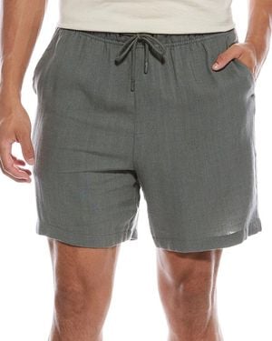 Onia Linen-Blend Short - Grey