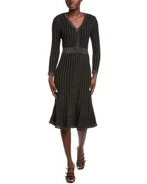 Nicole Miller Metallic Sweaterdress - Black