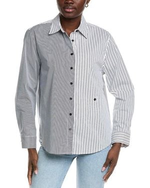Elan Stripe Shirt - Gray