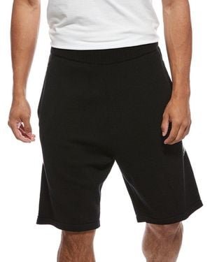 Palm Angels Wool-Blend Short - Black