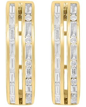 Effy Fine Jewelry 14K 0.63 Ct. Tw. Diamond Earrings - Metallic