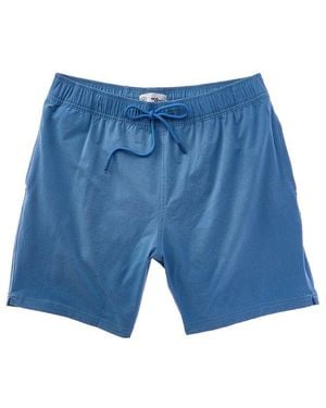 Mr. Swim Textured Stretch Trunk - Blue