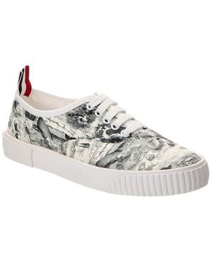 Thom Browne Heritage Canvas Trainer - White