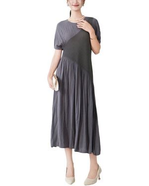 Linda Charm Midi Dress - Blue