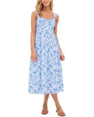 Hyacinth House Annette Midi Dress - Blue
