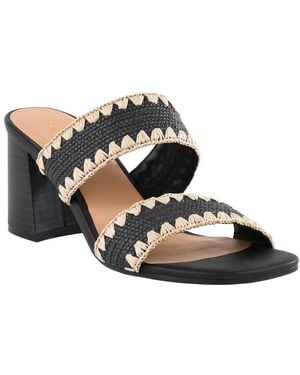Seychelles Hattie Raffia Heeled Sandal - Black