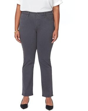 NYDJ Plus Marilyn Vintage Pewter Straight Leg Jean - Gray