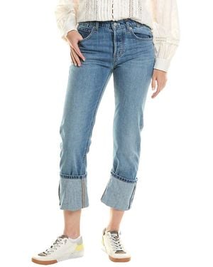 Free People Slim Shade Selvedge Jean - Blue