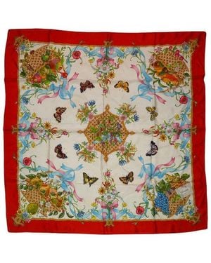 Gucci Silk Scarf (Authentic Pre-Loved) - Black