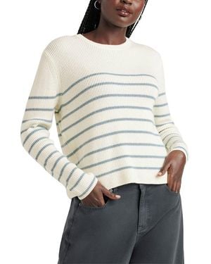 Splendid Spencer Stripe Wool-Blend Jumper - White