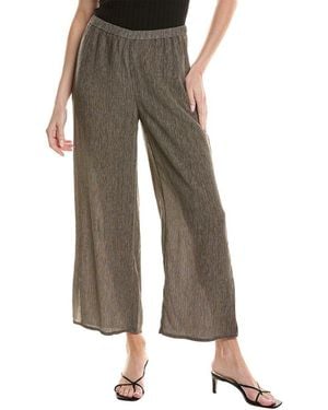Eileen Fisher Wide Ankle Pant - Brown