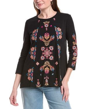 Johnny Was Brandi T-Shirt - Black