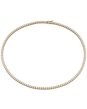 Prince Diamond & Jewelry 14K 9.70 Ct. Tw. Lab-Grown Diamond Tennis Necklace - Natural