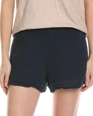 Michael Stars Peggy Smocked Waist Short - Blue