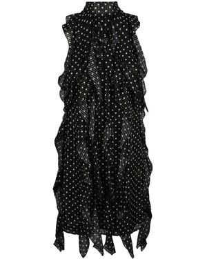 Burberry Cate Polka Dot Dress - Black