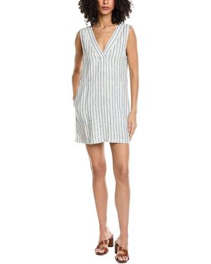 Faherty Azure Linen Dress - White