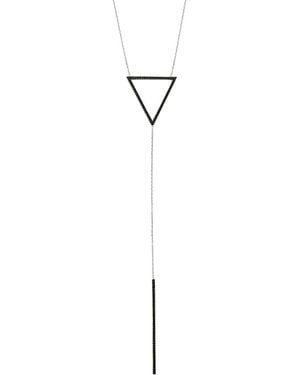 Amorium 18K & Rhodium Plated Cz Necklace - White