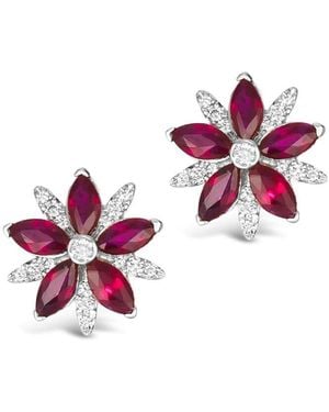 Le Vian 14K 1.81 Ct. Tw. Diamond & Ruby Earrings - Pink