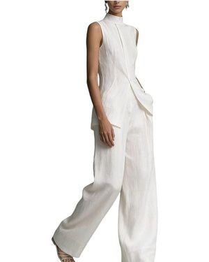 Olivia Taylor 2Pc Top & Pant Set - White