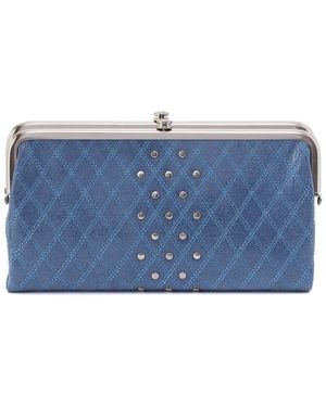 Hobo International Lauren Leather Clutch Wallet - Blue