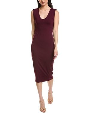 Susana Monaco V Front V Back Tank Dress - Red